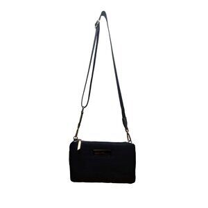 Calvin Klein Women’s Blue Nylon Adjustable Strap Compact Crossbody Bag